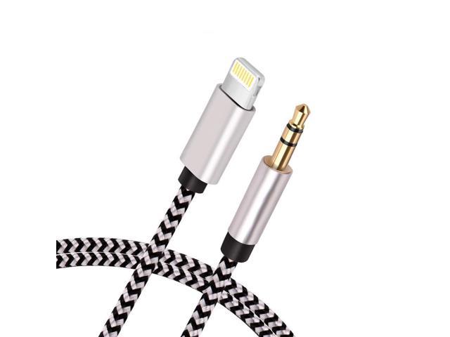 8/8 Plus/ 7/7 Plus/XS Max/XR,3.5mm Male Stereo Audio Cable Car Aux Cable Supports iOS 11 or Later for Car/Home Stereo or Headphones Aux Cord Compatible with iPhone X 