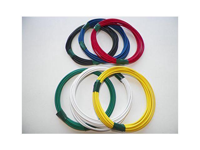 22 Ga Abrasion-Resistant General Purpose Wire YELLOW 25 feet coil TXL