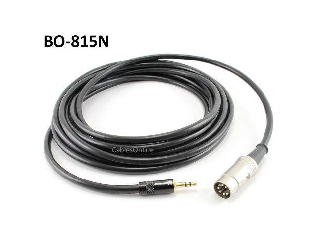 Stereo Male Professional Audio Cable for Bang /& Olufsen BO-106N CablesOnline 6ft 5-Pin Din Male to 3.5mm Quad.Stereo Systems Naim 1//8in