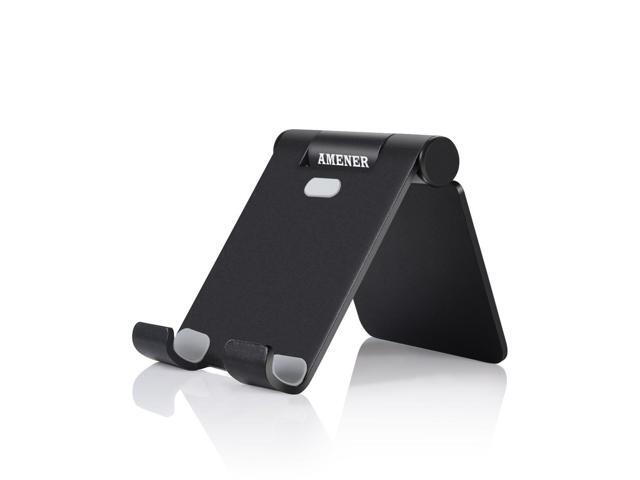 Amener Cell Phone Stand Multi Angle Dock Cradle Holder Desk Top Tablet For All Smart Phones Universal Black