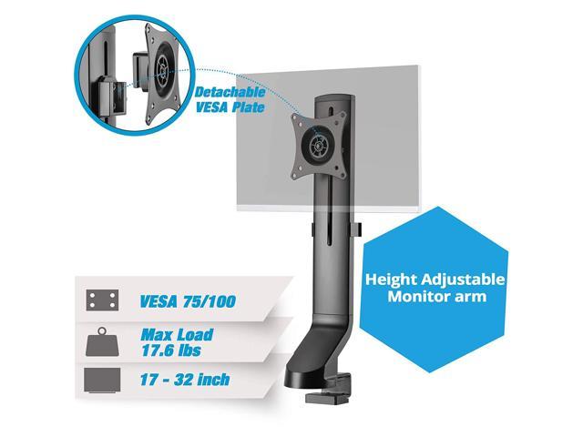 Avlt Power Single Monitor Mount With Low Profile Base For Sit