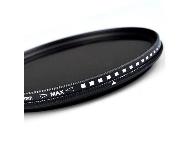 49mm Ultra Slim ND2-ND400 Fader Neutral Density Adjustable Lens Filter Optical 