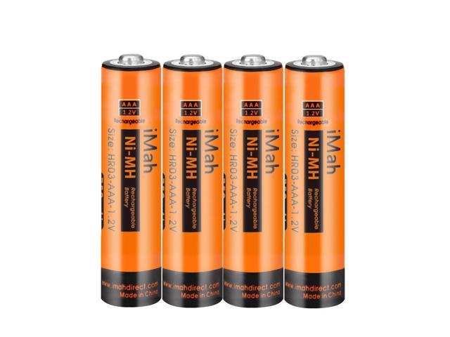 6 Pack HHR-55AAABU NI-MH Rechargeable Battery for Panasonic 1.2V 550mAh AAA Battery for Cordless Phones 