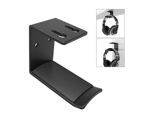 Headphone Headset Holder Universal Metal Headphone Holder Hanger Clip with Adjustable Clamp for Computer Desk 6amLifestyle Headphone Stand Black /…