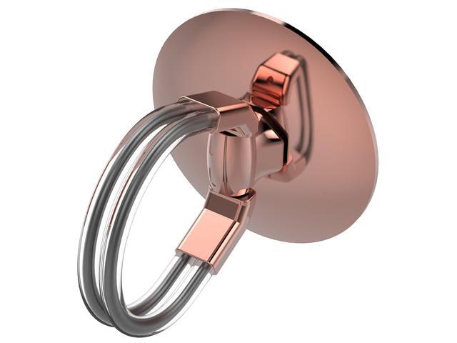 Aduro Cell Phone Ring Holder 3 In 1 Universal Phone Ring Stand Car Holder Finger Grip Phone Holder For Iphone Samsung Phone And Smartphones Rose Gold Newegg Com