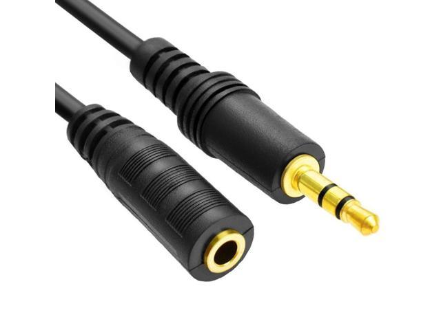 3.5mm Male to Female Jack Audio Stereo Auxiliary Cable For Headphone Speaker 