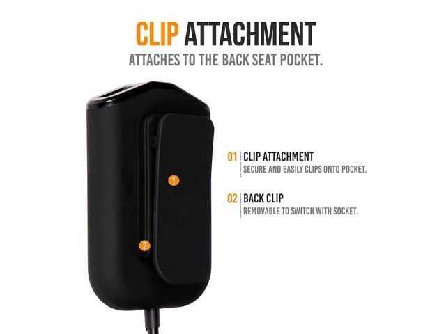 Tablets Gaming /& Android Smartphones Alpatronix CX100 USB Car Charger Ports 9.6A Front//Back Seat 4 Charging Port Car Chargers with Smart IC Compatible for iPhones iPads Black Samsung Galaxy