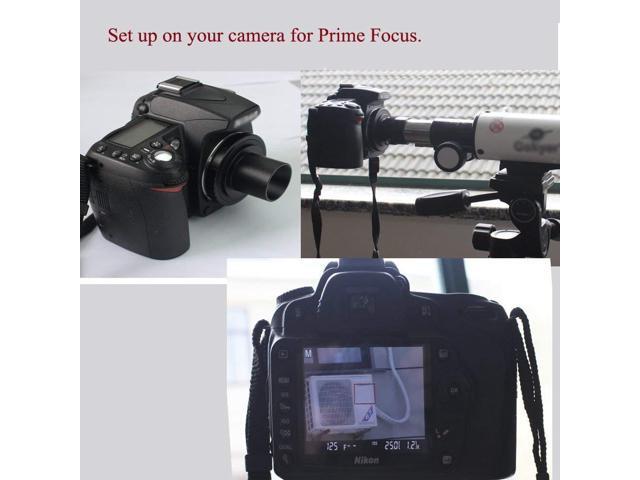 1.25 Variable Eyepiece Projection /& Prime Focus Deluxe Telescope Camera Adapter Kit for Nikon SLR DSLR