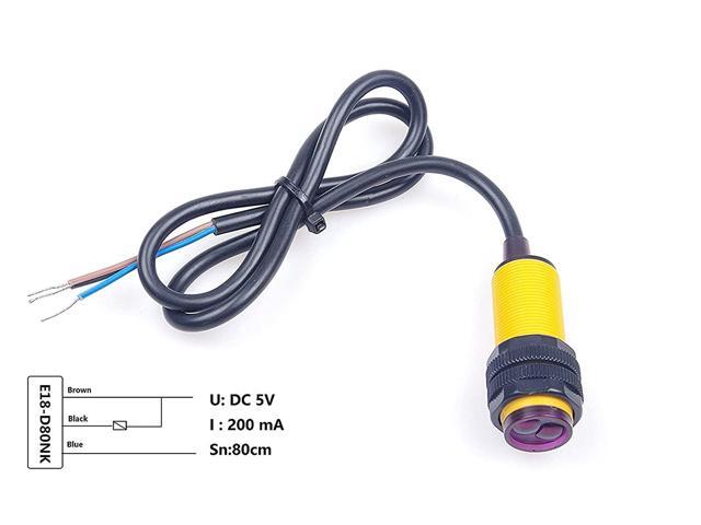 DC 5V E18-D80NK Adjustable Infrared Obstacle Avoidance Detection Sensor Switch