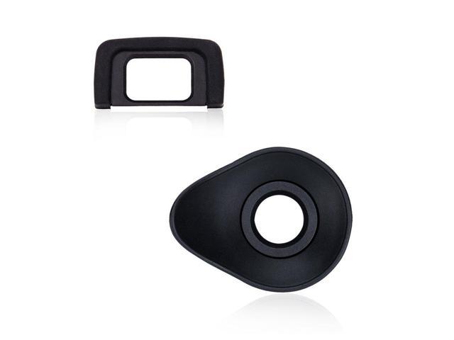 Jjc 2 Types Camera Eyecup Eye Cup Eyepiece Viewfinder For Nikon D5600 D5500 D5300 D50 D5100 D5000 D3400 D3300 D30 D3100 D3000 Etc Replaces Nikon Dk 25 Eye Cup Oval Soft Tpu Rubber 2 Pack