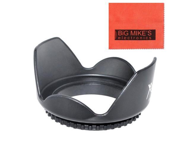 Pentax Sigma Olympus 67mm Tulip Flower Lens Hood Sony Panasonic MicroFiber Cleaning Cloth Nikon 67mm Soft Rubber Lens Hood for Select Canon Tamron SLR Lenses Digital Cameras and Camcorders