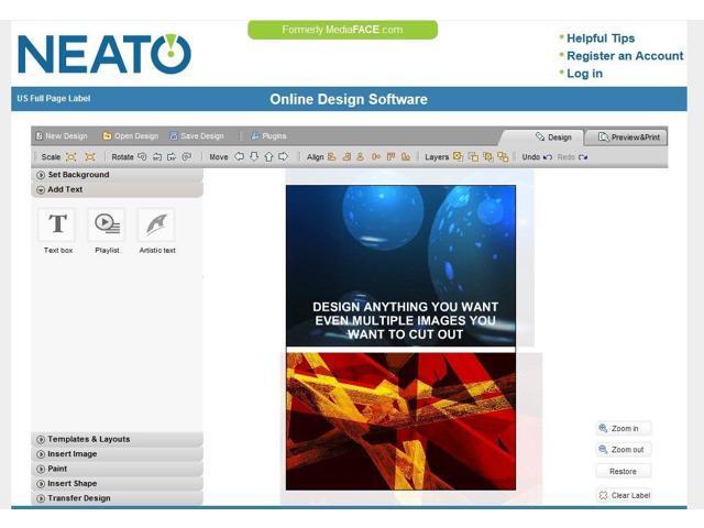 neato printable vinyl