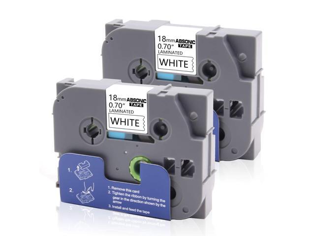 Black on White Label Tape TZ-241 TZe-241 TZ241 TZe241 18mm For Brother PT-D600