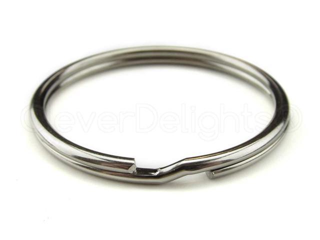 Split Key Rings 15mm 25mm 35mm Key Chain Ring 100 250 1000 1" Pick Your Qty 