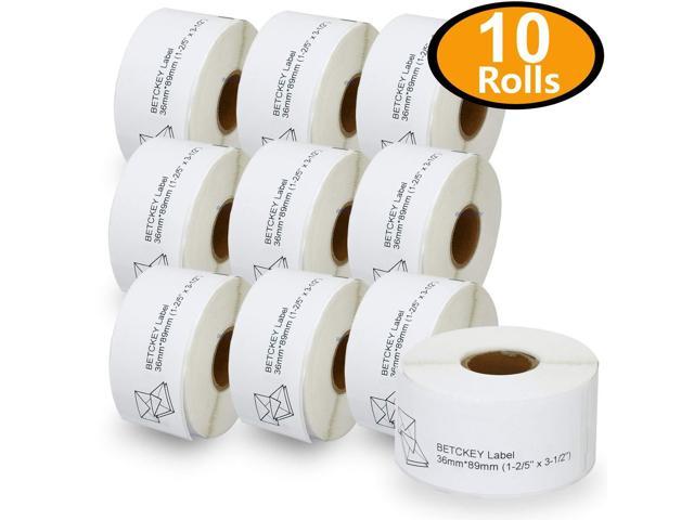 1 Clear Label Roll 36mm x 89mm for Dymo LabelWriter 400 & 450 Twin Turbo 