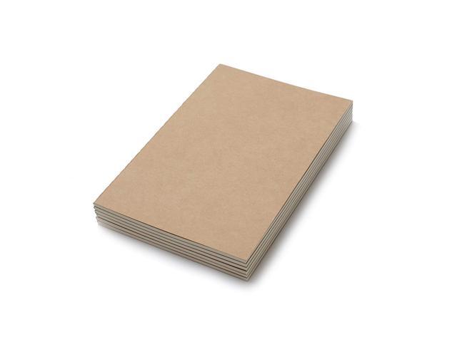 Kraft Brown Soft Cover Travel Journal Set With 6 Notebook Journals for Travelers 60 Square Grid Pages// 30 Sheets A5 Size 210 mm x 140 mm