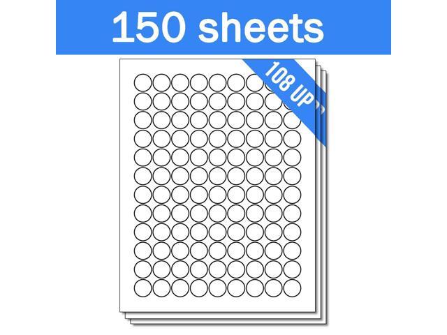 Officesmartlabels Round Circle Dot 3 4 Inch Diameter Stickers Labels For Laser Inkjet Printers 0 75 108 Per Sheet White 16200 150 Officesmartlabels Round Circle Dot 3 4 Inch Diameter Stickers Labels For Laser Inkjet Printers 0 75 108 Per Sheet White 16200 150