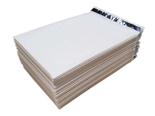 9.5" x 14.5"  White #4 Bubble-Lined Self-Seal Poly Plastic Envelopes 100 Pc 
