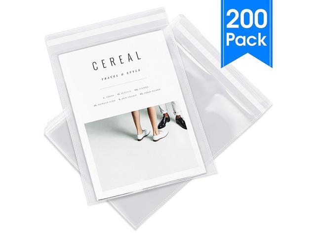 Shop4Mailers 11 x 14 Clear Cellophane Resealable Bags Suffocation Warning Self Seal Envelopes 1.2 mil 1000 Pack