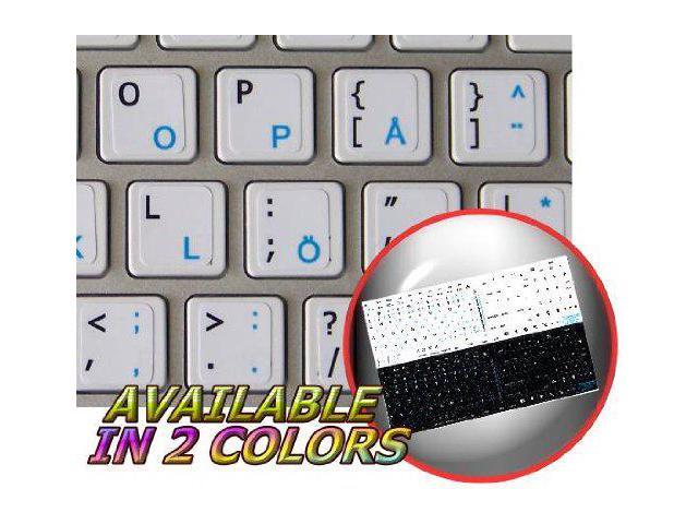 Apple Dvorak Sticker for Keyboard Blue Lettering Transparent Background is Compatible with Apple