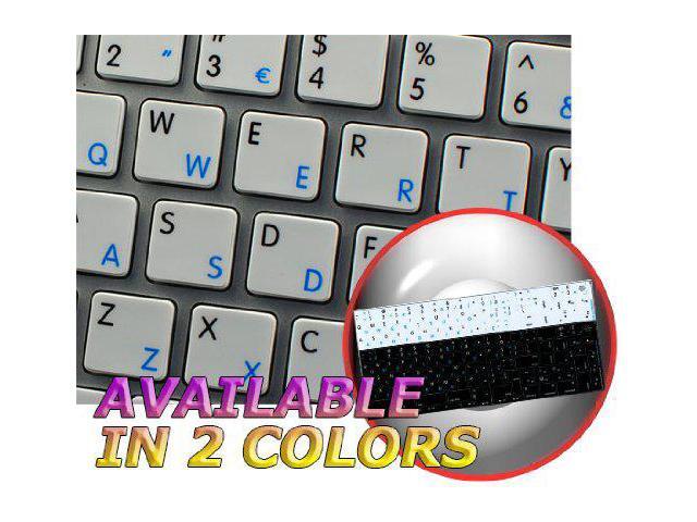 Laptop and Notebook MAC NS Portuguese English Non-Transparent Keyboard Labels White Background for Desktop