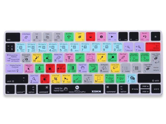XSKN Dobe InDesign Shortcut Silicone Keyboard Skin for Apple Magic Keyboard MLA22LL/A and MLA22B/A 