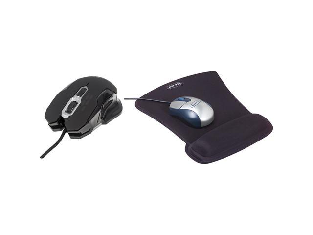 Manhattan Kit3ici64bklk Black Wired Optical Gaming Mouse And