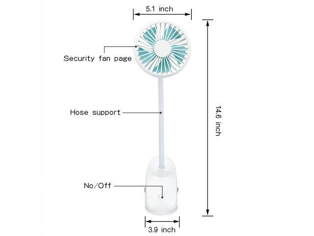 Flexible Bendable Mini Personal Fans with Rechargeable Operated Quiet Desk Fans for Bed Car USB Portable Clip On Stroller Fan Dorm