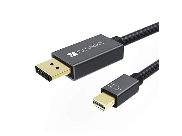 Mini Displayport To Displayport Cable 6 6 Feet Ivanky 4k 60hz 2k 144hz Mini Dp To Dp Cable Thunderbolt To Displayport Cable Compatible With Macbook Air Pro Surface Pro Dock And More Space Grey