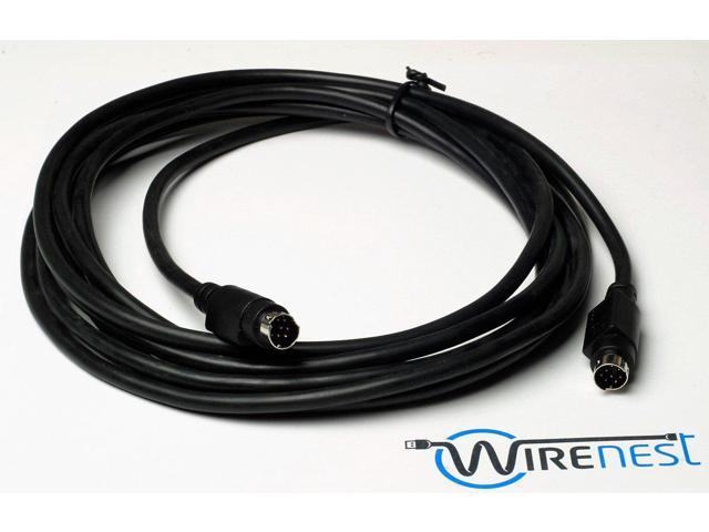 8 Pin Mini Din to 8 Pin Mini Din 75 VISCA Daisy Chain Cable VISCA RS232 Cable for Sony EVI//BRC//SRG Series Cameras