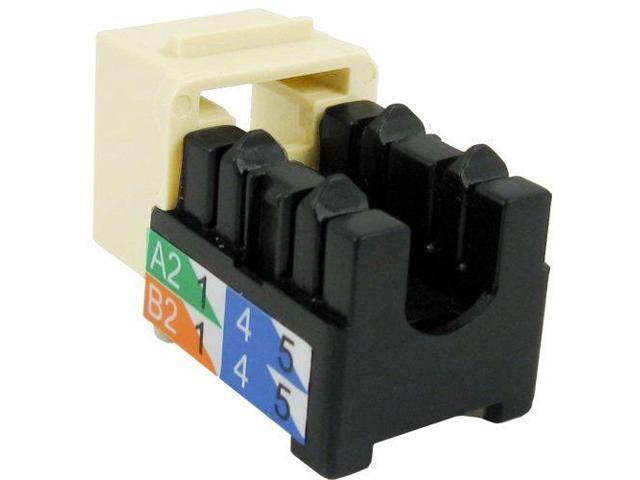 CAT5E RJ45 Keystone Jack Gray Color - 50 Pack V-Max Series