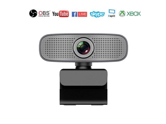 Webcam Hd 1080p Stream Webcam Built In Dual Microphones Computer Camera Compatible With Xbox Obs Twitch Skype Youtube Xsplit Compatible For Mac Os Windows 10 8 7 Newegg Com