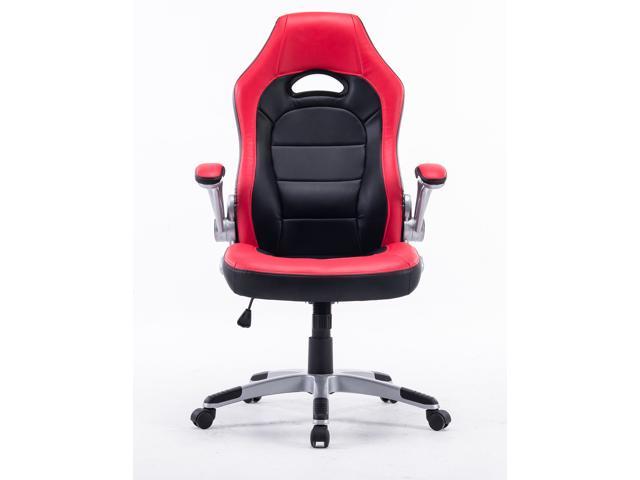 CHAIRMART Office Chair Gaming Computer Desk Padded Swivel Chair PU Leather Black 