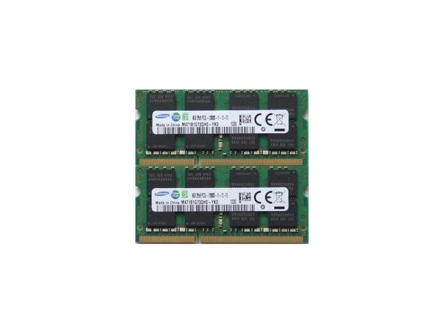 NEW SAMSUNG 16GB 2X 8GB DDR3 1600MHz 204Pin PC3L-12800 1.35V SODIMM Memory RAM