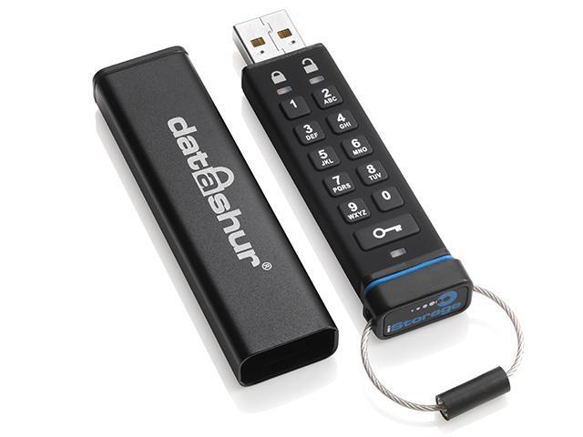 iStorage datAshur 4GB Secure flash drive - Password protected, dust and ...
