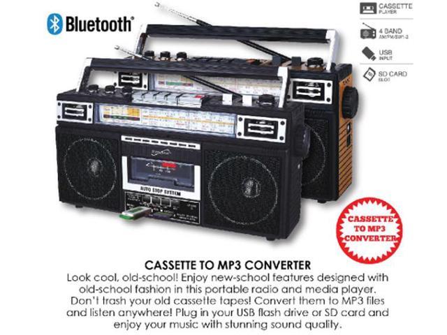 supersonic retro 4 band radio and cassette player