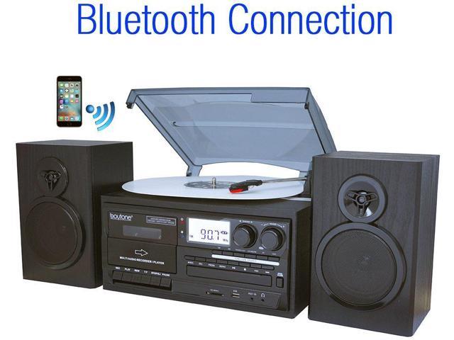 Boytone BT-28SPB, Bluetooth Classic Style Record Player Turntable 