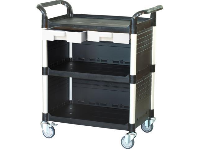 Jaboequip Larger Commercial 3 Tier Cabinet Utility Cart With