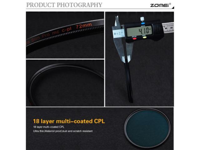 Zomei 77mm HD 18 Layer Super Slim Multi-Coated Circular Polarizer CIR-PL CPL Lens Filter 