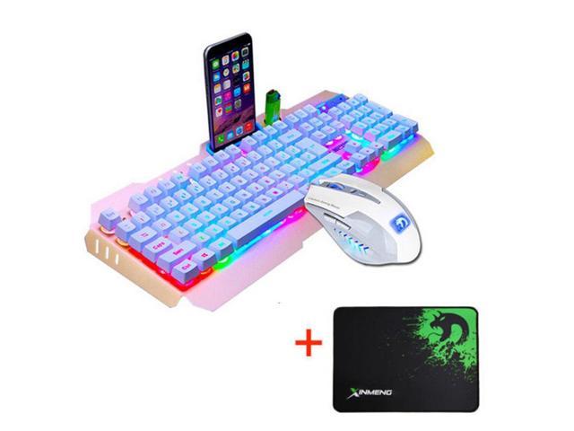 M938 LED Backlit Usb Ergonomic Gaming Keyboard Gamer Mouse Sets Mouse Pad US 