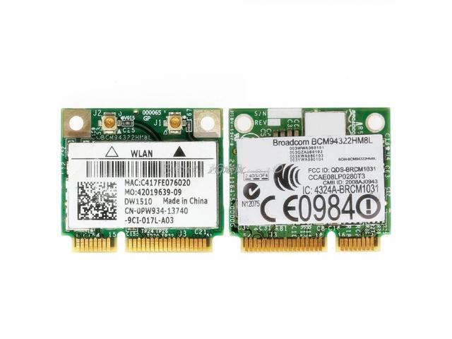 Mini PCI-E BCM94322HM8L DW1510 Dual Band 300M Wireless Card For DELL E4200 E5500