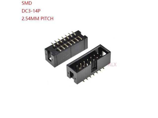 20Pcs 2.54mm 2x8 Pin 16 Pin SMT SMD Male Shrouded Box Header PCB IDC Connector 