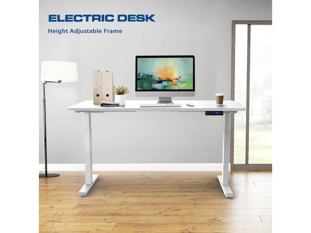 Height Adjustable Sit Stand Desk Frame 2-Motor Adjustable Width Programmable RC 