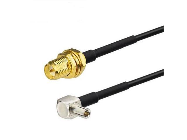 RP-SMA Male to SMA Female Bulkhead Crimp RG316 Cable Jumper Pigtail 15cm for sale online 