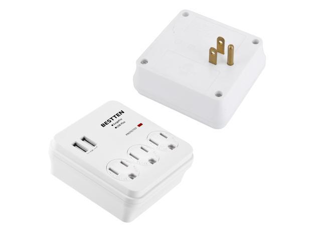 outlet to usb block that twists