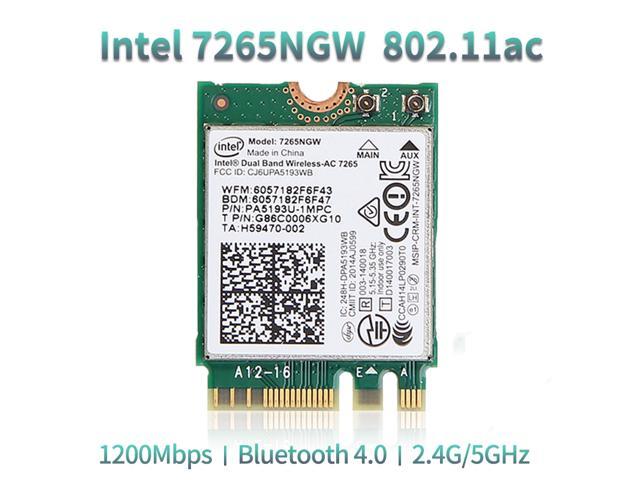 867mbps Laptop M 2 Wifi Card Wireless 2 4g 5ghz For Intel 7265 7265ngw 802 11ac 2x2 Wifi Bluetooth Bt 4 0 Ngff Newegg Com