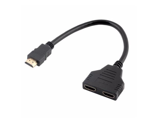 Antagelser, antagelser. Gætte Hilsen bibel HDMI Male to Dual HDMI Female 1 to 2 Way HDMI Splitter Adapter Cable For  HDTV, Support Two TVs at the Same Time, Signal One in, Two out - Newegg.com