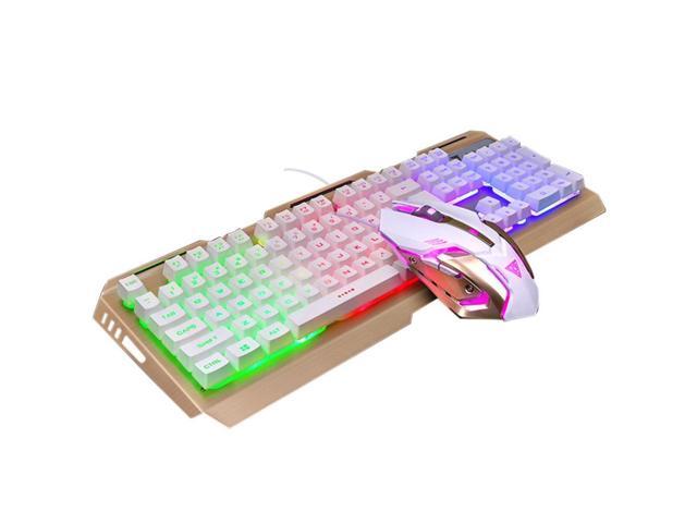 V1 Wired Backlit Illuminated Ergonomic Usb Gaming Keyboard 3200dpi