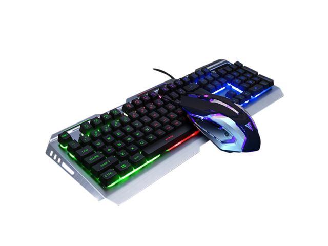 V1 Wired Backlit Illuminated Ergonomic Usb Gaming Keyboard 3200dpi