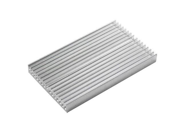 100*60*10mm DIY Cooler Aluminum Heatsink Grille Shape Radiator Heat ...